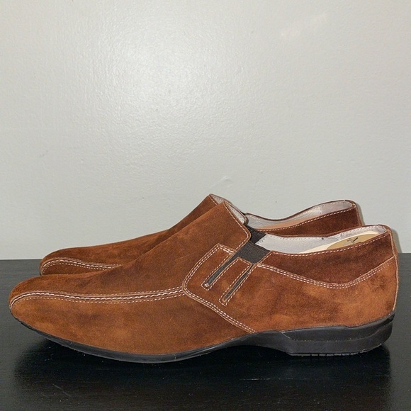 Bacco Bucci Vero Cuoio Suede Slip Ons.  Made in Italy.  Size 13. - Picture 1 of 14